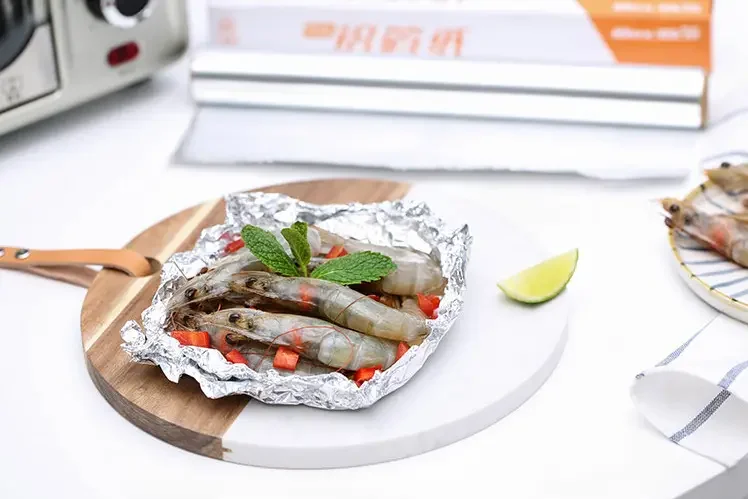 8011 Food Grade Tin Foil Falcon Foil Paper Aluminium Tinfoil Paper Roll For Kitchen Foil