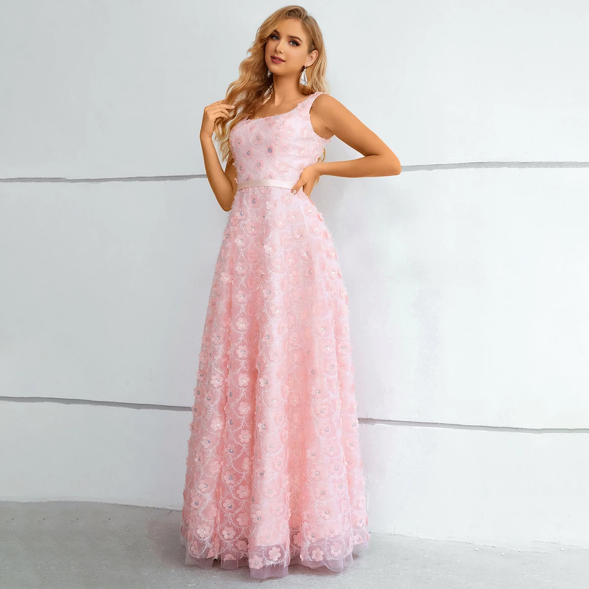 Popular promotional luxury cute beautiful velour elegant satin evening gown dress