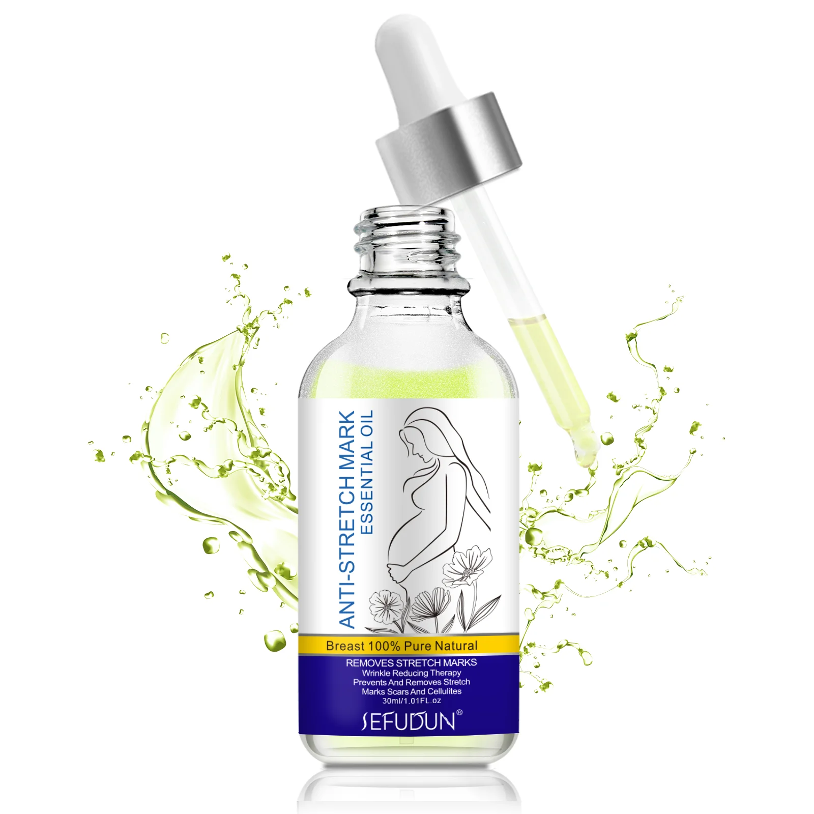 SEFUDUN body care 30 ml organic natural plant extract skin revitalizer anti-aging skin firming stretch marks essential oil