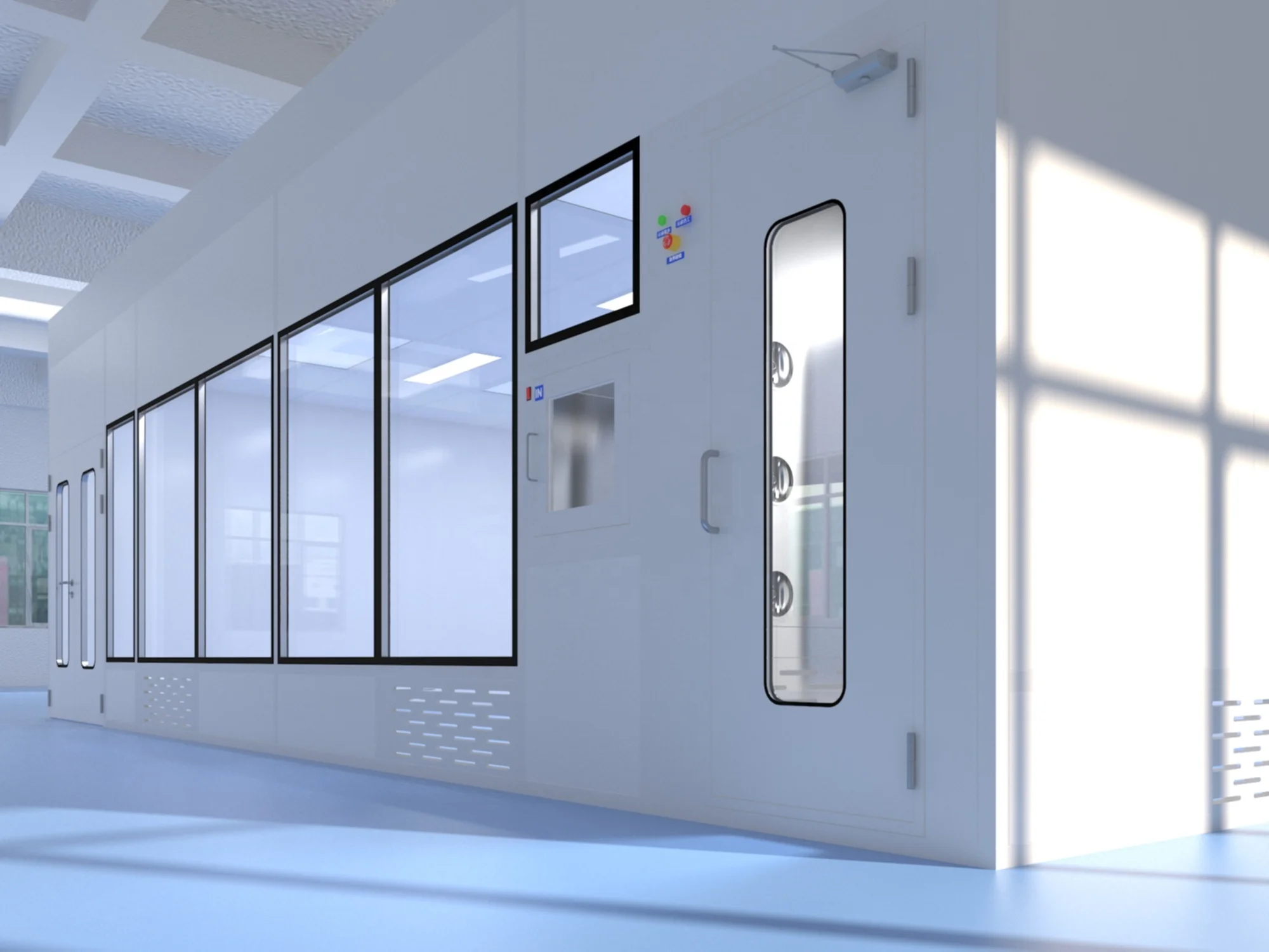 Microfluidic Chip Medical Cleanroom System In Vitro Diagnostic Reagents Workshop Pharmacy Modular Clean Room