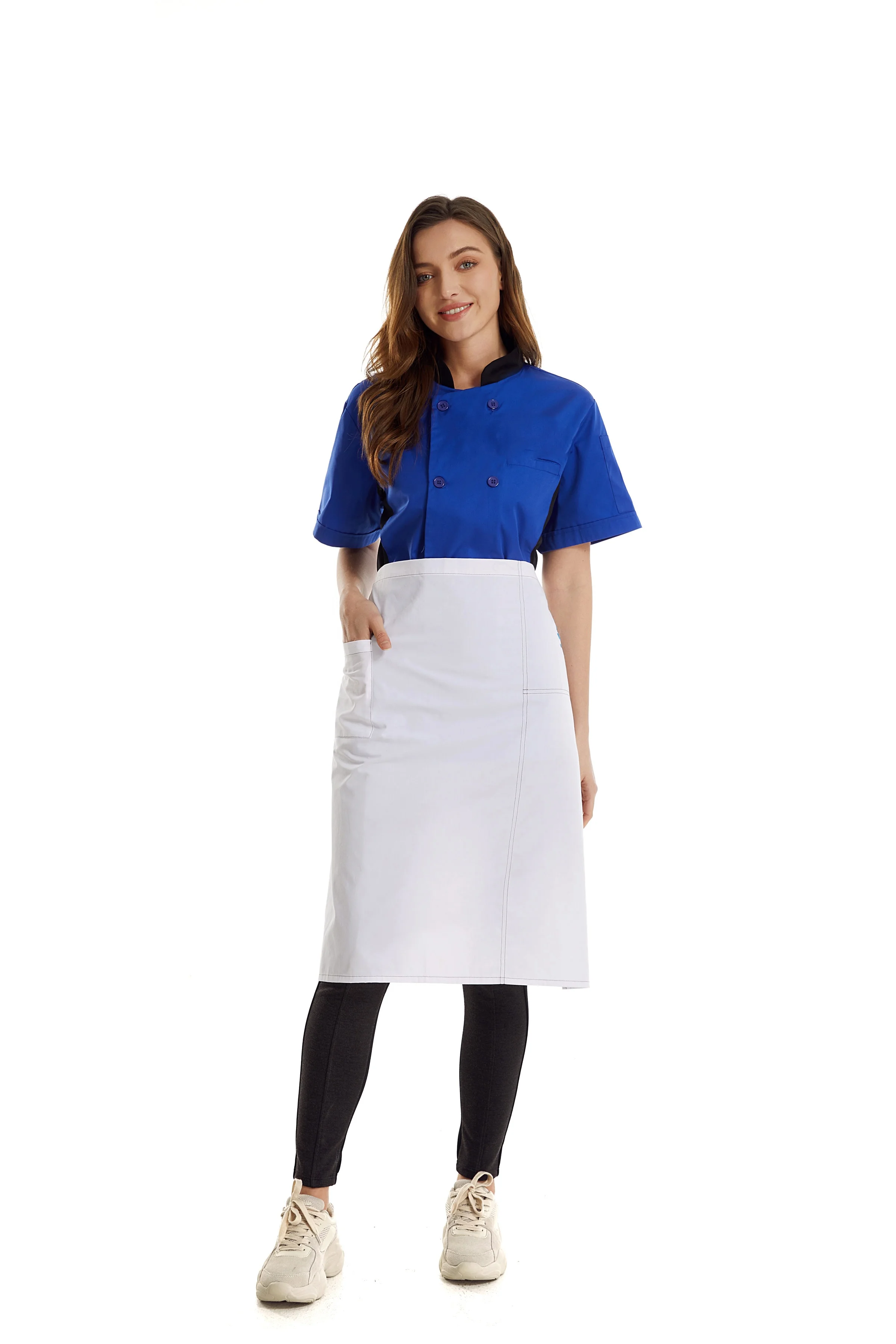 Modern Female Executive Chef Jacket Uniforms Kitchen Women Restaurant Bar Uniforms