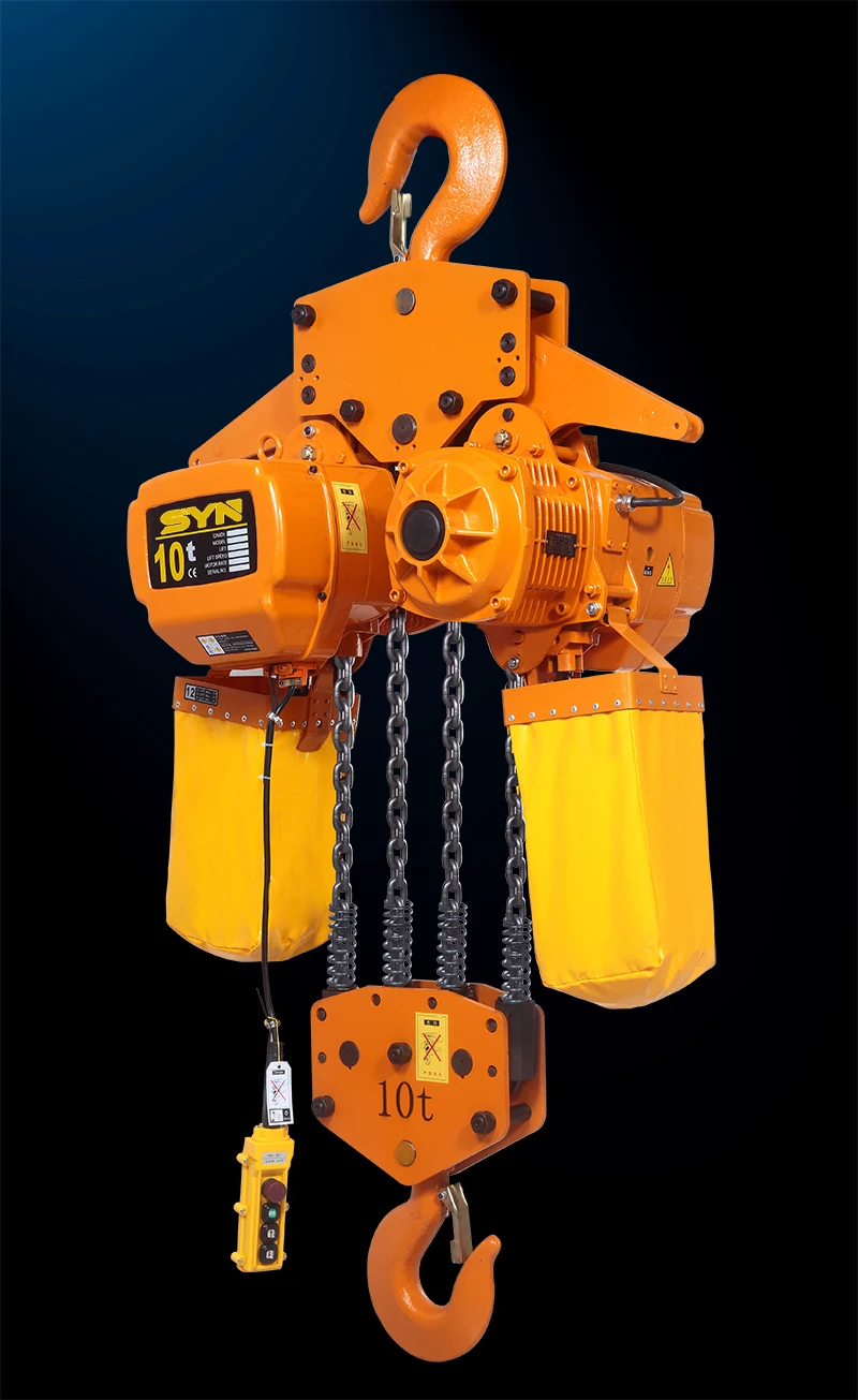 10t four chains Chain electric hoist  low price hook chain HHBB stationary type electric hoist