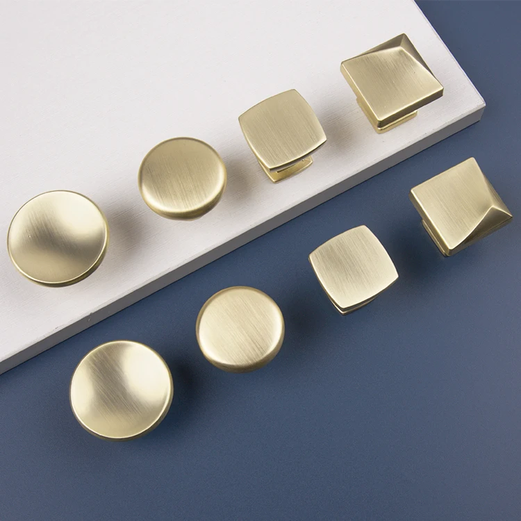 Разные формы твердые ручки шкафа из цинкового сплава матовые латунные и для кухонного