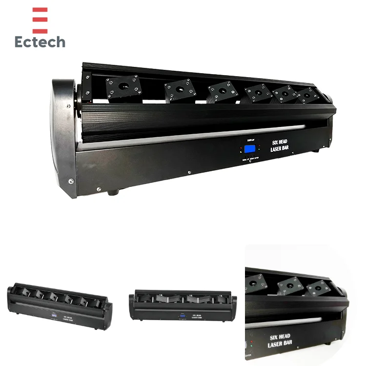Лидер продаж DMX512 6 RGB движущаяся головка лазерные лучи с эффектом профессионального шестигранного лазерного света сценический диджейский движущийся