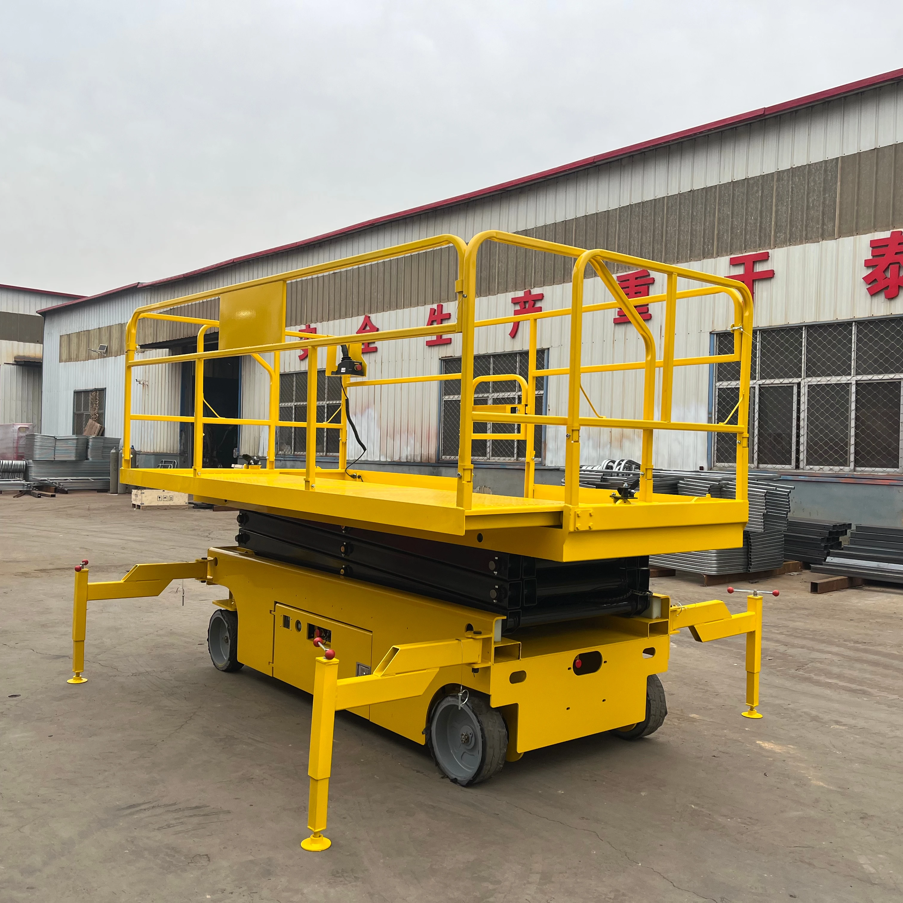 Tonlita Hydraulic Scissor Lift 10m 12m  350kg Scissor Forklift Table Aerial Work Platform  cheap Lifter