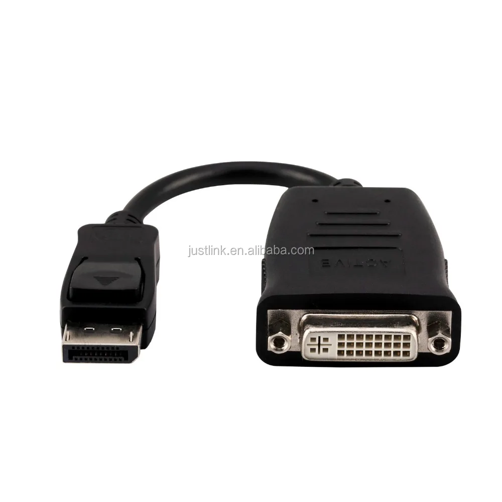 JustLink 4K активный Displayport DP Мужской к DVI Женский Активный Кабель-адаптер поддержка мульти монитор выход 1080P