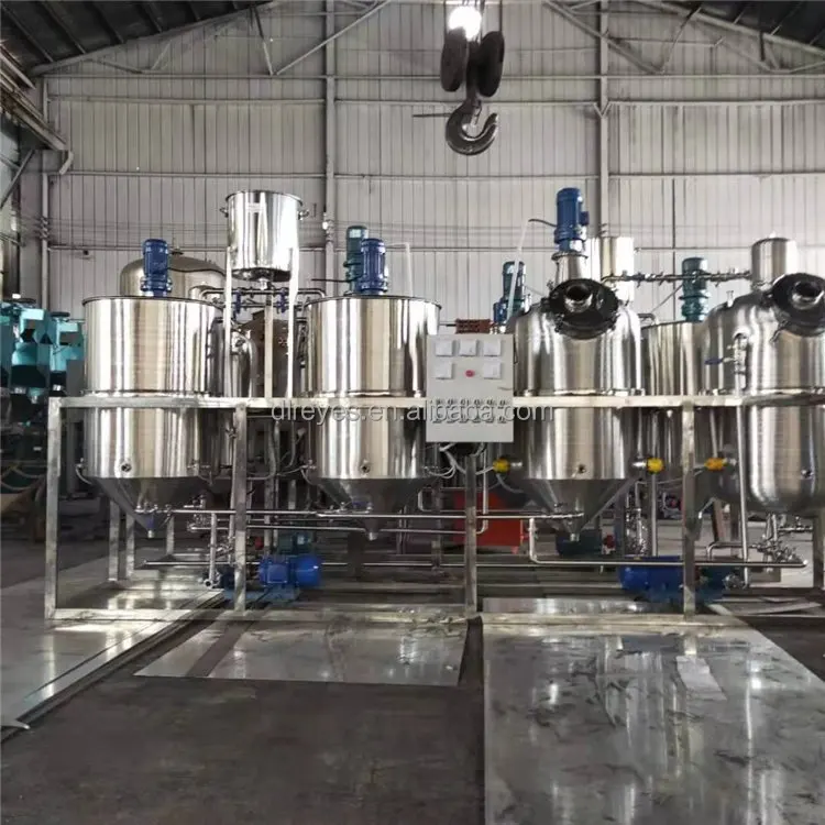 1~10 tons small virgin coconut oil refinery uses coconut oil refining machine to make edible oils