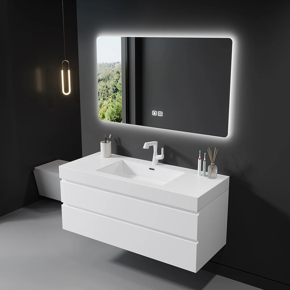 Bathroom Cabinet Nordic Light Luxury Bathroom Washbasin White Washbasin Washbasin Cabinet Combination Ceramic Basin Bathroom