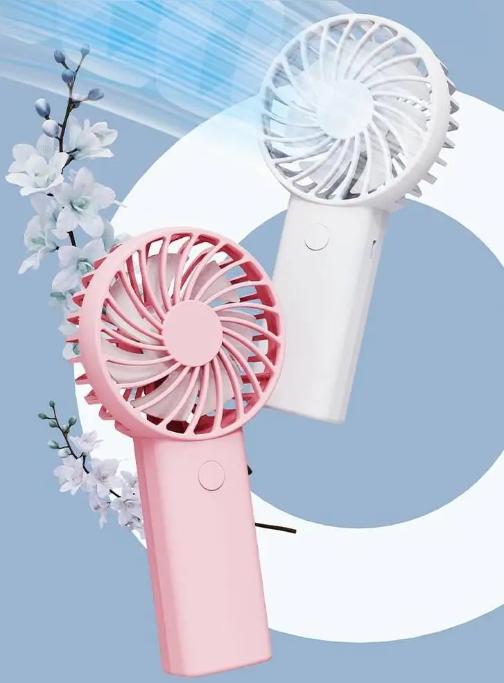7 blades big wind 3 block wind drive away the heat Big battery long life dormitory home camping usb portable fan