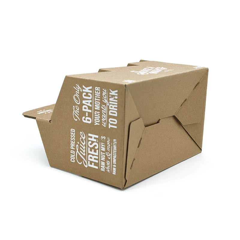 Custom Printed Portable Beer Bottle Glasses Wine Box Corrugated Carriers Paper Packaging Box Six / Four Pack Beer Boxes