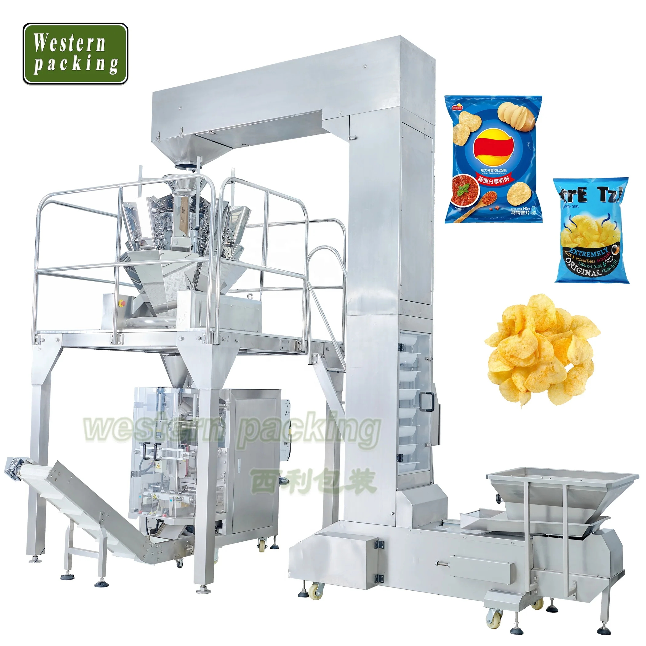 Automatic Granule Multi-function Packaging Machines 1kg 2kg Potato Chips Machine