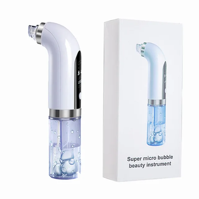 2021 Best Selling Professional Facial Nose Blackhead Remover Tool Vacuum With Water Small Bubble Pore Cleaner Machine