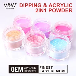 OEM Private Label High Quality Nail Acrylic Powder Colored 1oz Clear Acrylic Dipping Powder Nude Acrylic Dip Powder For Nails