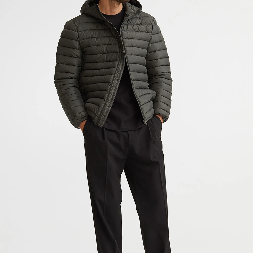 OEM Wholesale Best Quality Men Windproof Men Puffer Jacket 100% Nylon Made Winter Warm Puffer Jacket