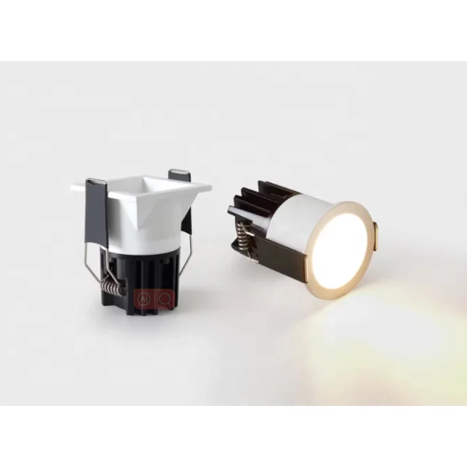 Zhongshan Commercial Indoor 3CCT Square Round Spot Down Light Recessed 8W LED COB Downlight