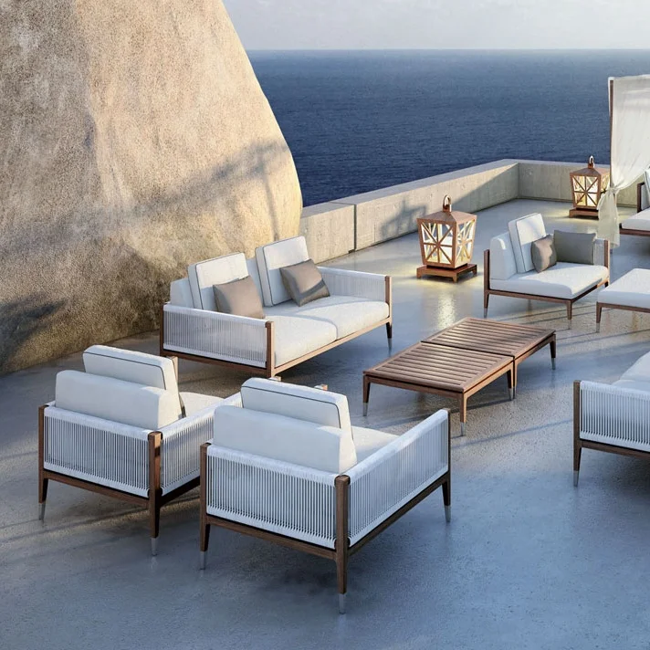 Luxury Teak wood furniture outdoor / garden/ patio sofa set