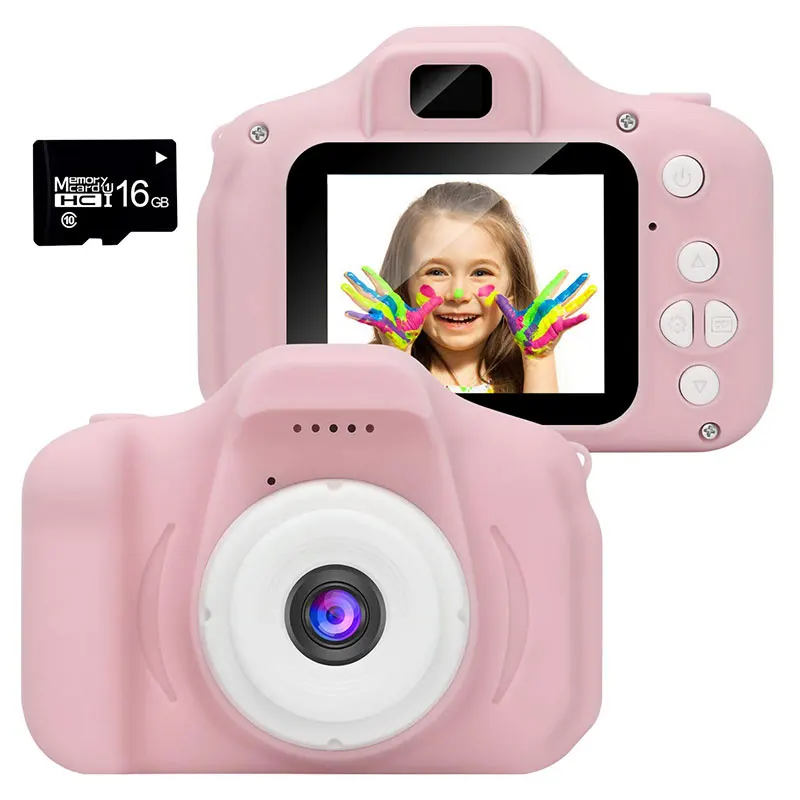 2.0 Inch kids Digital HD camera mini camera silicon soft cover portable video camera creative for kids gifts