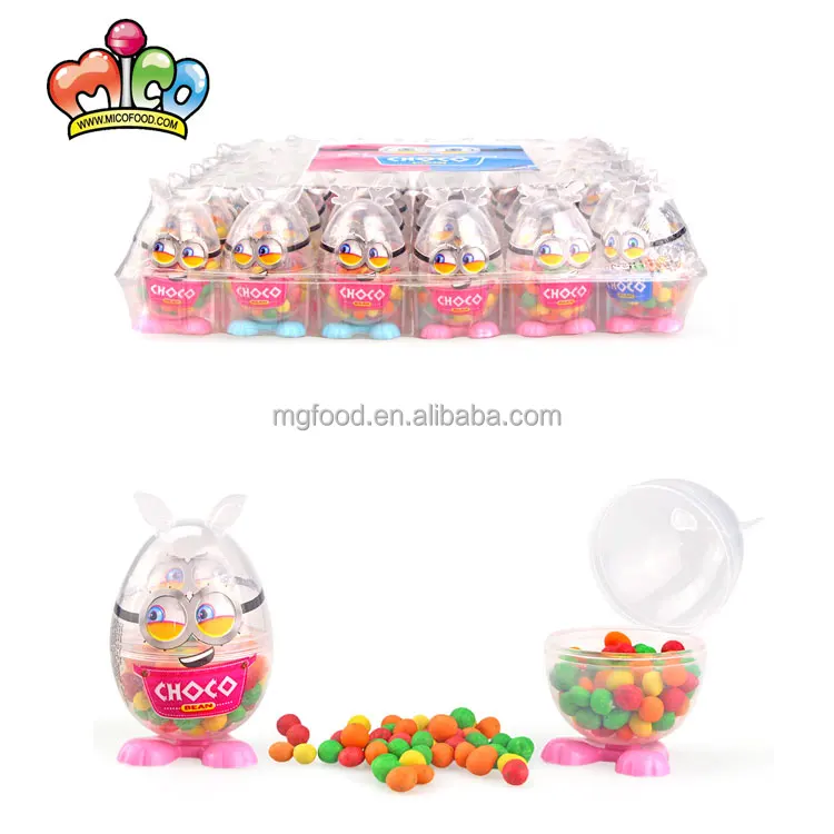 Free Sample Colorful Baseball Bat Crispy Chocolate Bean Candy For Kids