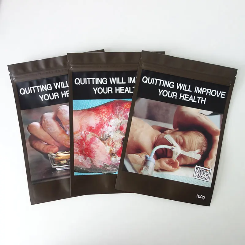 Custom Printed Resealable Empty Zipper Leaf Gv Tobacco Packaging Bag Hand Rolling 25g 50g Plastic Packing Tobacco Pouches