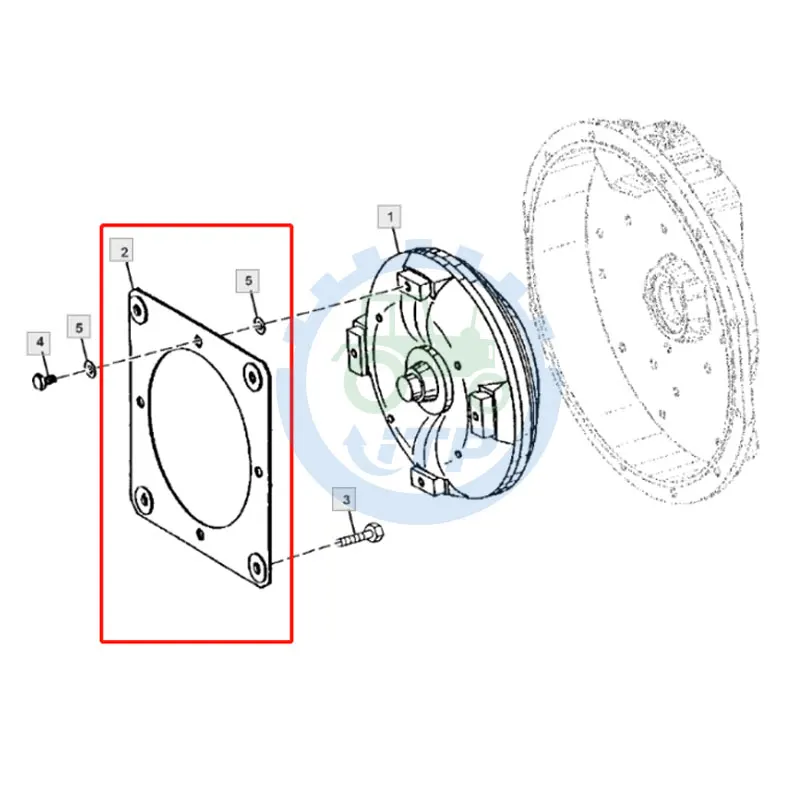 AT179312  Torque Converter  Plate Fit For John Deere 210G 210K 210P 210L 710K 310SK 210LE 310J 310G