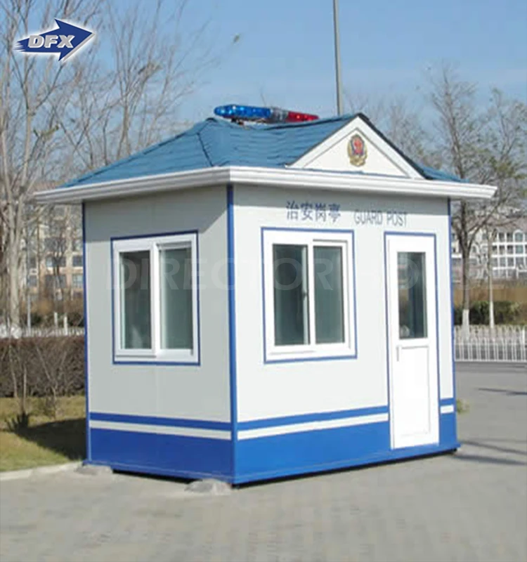 Prefab sentry box plans High strength Metal carved security guard house portable guard house