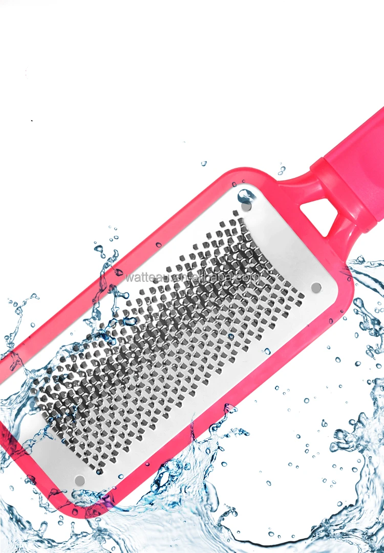 Professional Colossal Foot File Callus Remover Stainless Steel Spa Tool with Plastic NM Custom Logo Foot Care Tool