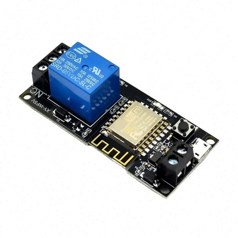 WIFI Mobile Phone Remote Control Relay Module DC6V~36V Smart Home Phone APP ESP-12F XY-WF36V Development Board