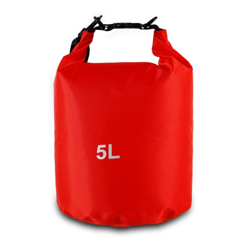 Custom Camping Hiking 5L 10L 20L 30L PVC Sports Waterproof Dry Bag  Lightweight for Floating Boating travel