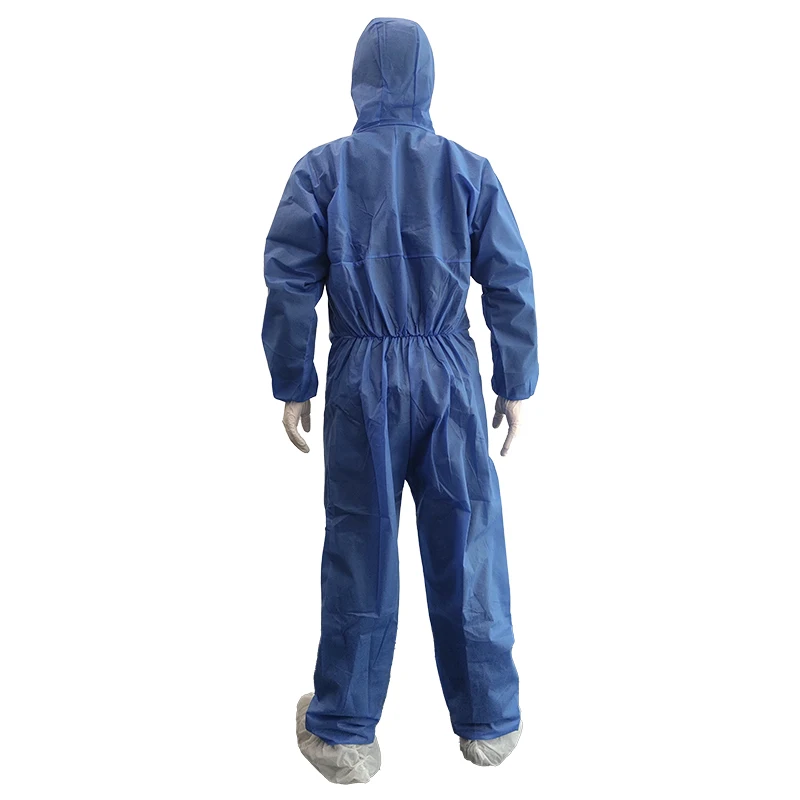 Custom OEM Working Uniform Industrial Labor PPE Chemical Protective Clothing Breathable Safety Suit Non Woven Coverall For Men