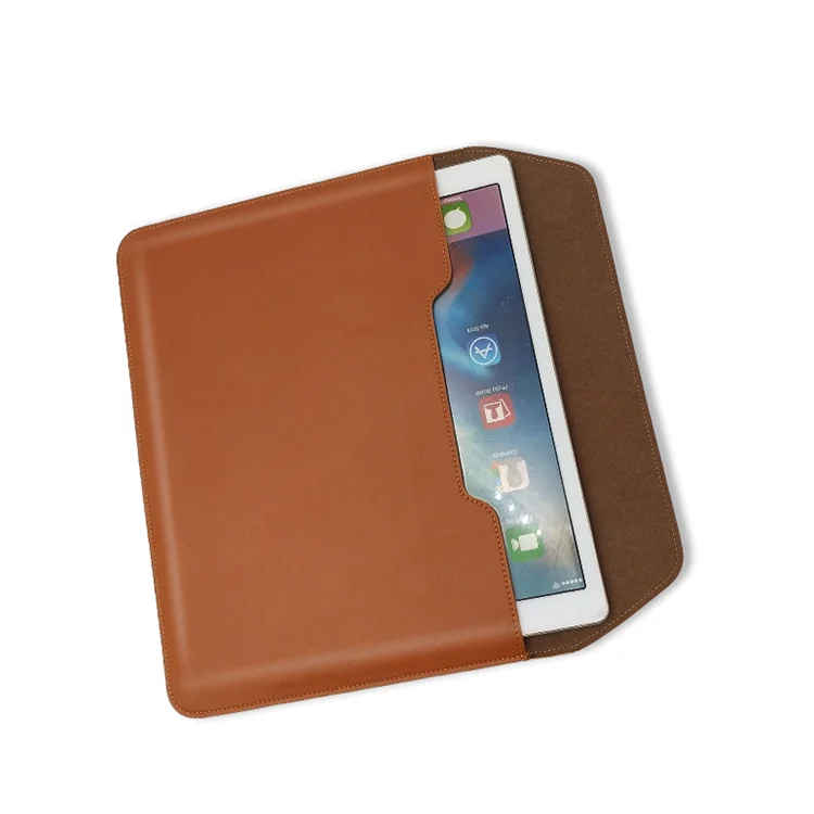 
High quality handmade protective genuine leather laptop case for ipad 