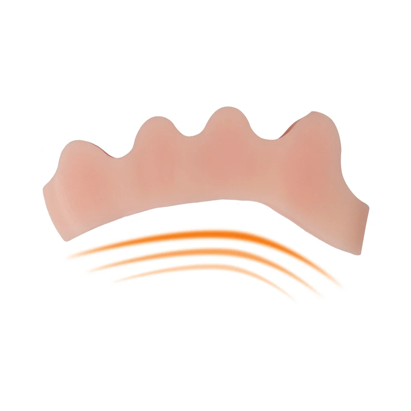 Wholesale 5-Loop silicone  toe spacer bunion corrector toe stretches toe separator bunion corrector hallux valgus