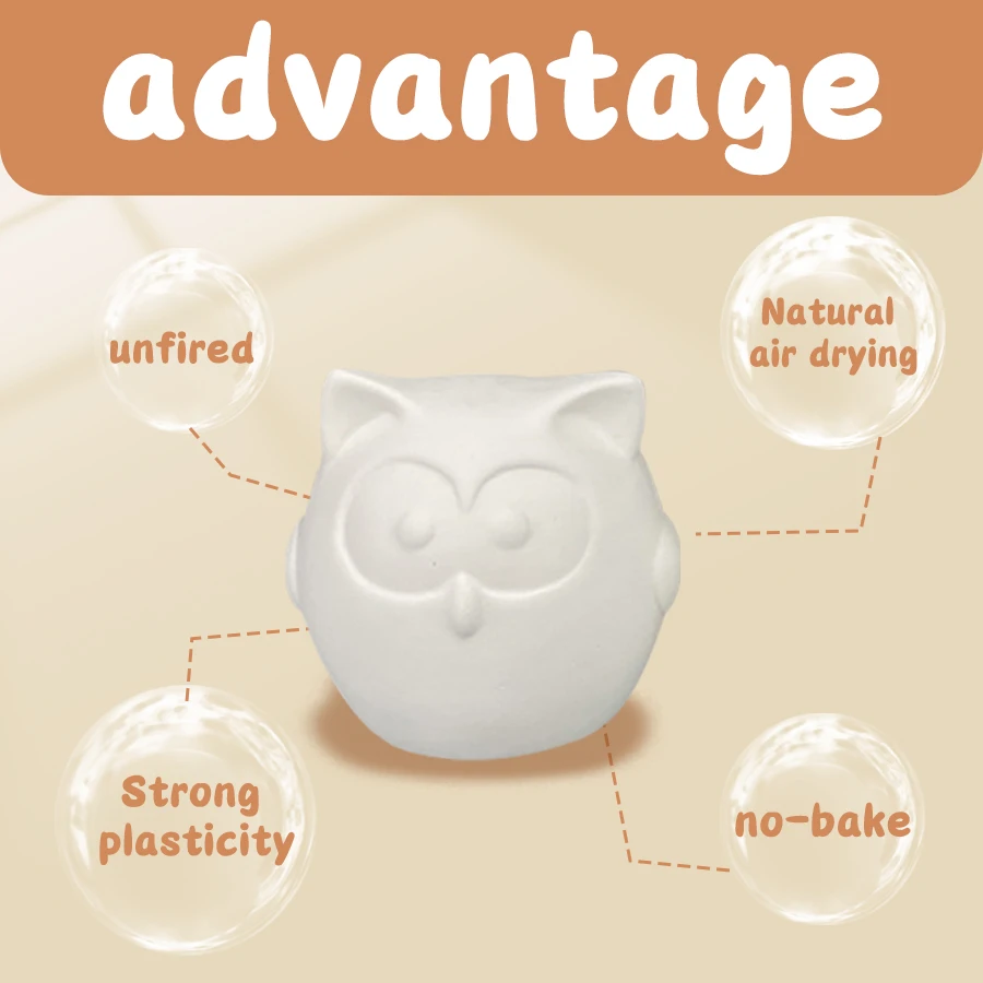 High Quality Handmade Material Vacuum Packing Clay Modeling Polymer Air Dry Clay