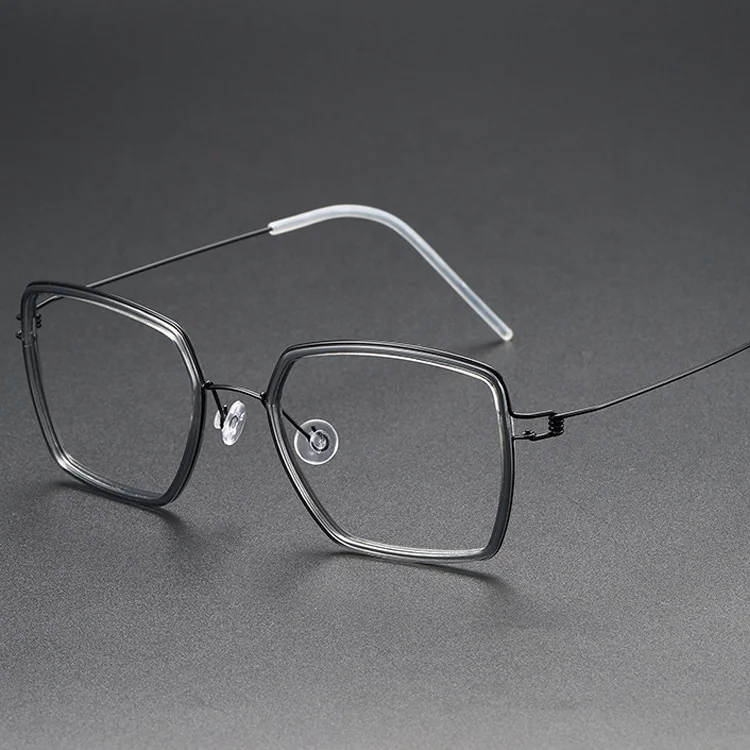 New B Titanium Optical Frames Custom Logo Eyeglasses Titan Spectacles Frames For Men Eye Glasses Eyewear