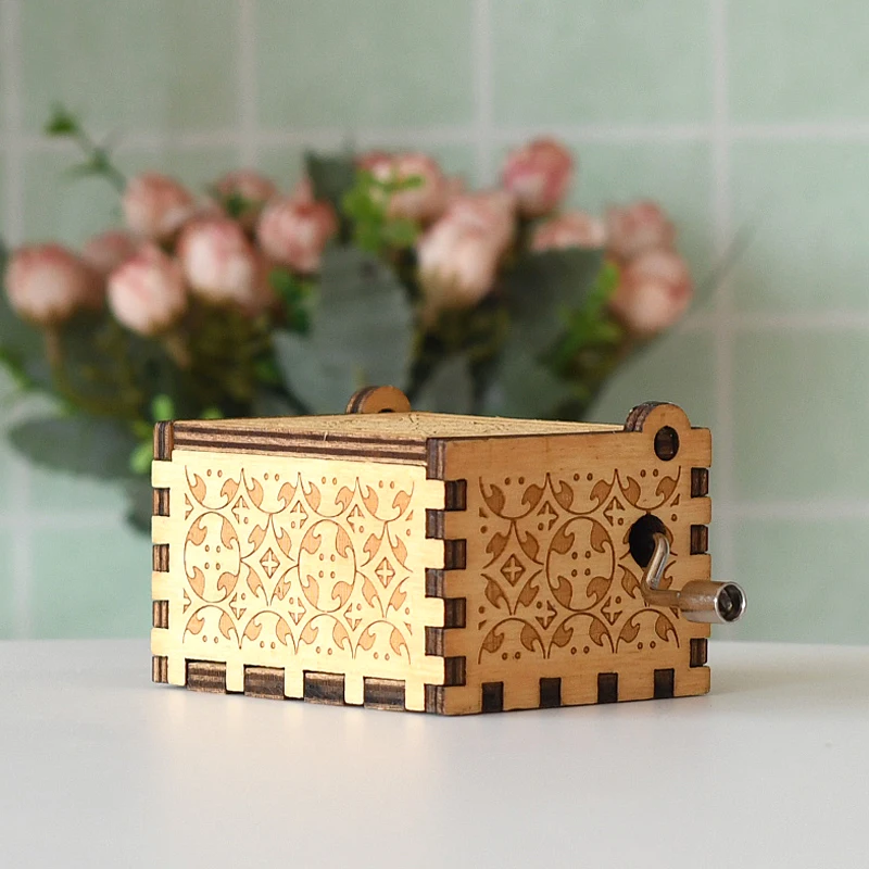 Taizhiyi Fly Me to The Moon Brown 3D Мини Музыкальная шкатулка с ручкой Тема фильма