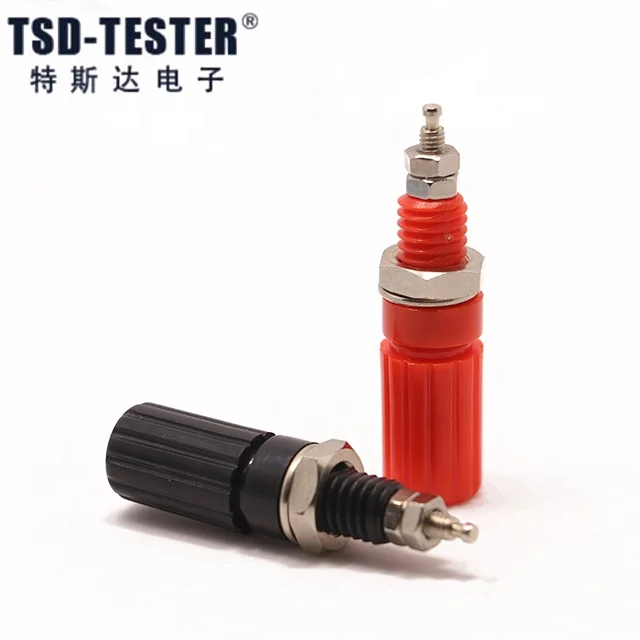 5 colors Nickel Plated Binding Post Screw Amplifier audio Speaker Terminal Cable Power Test Probes for 4mm Banana plug