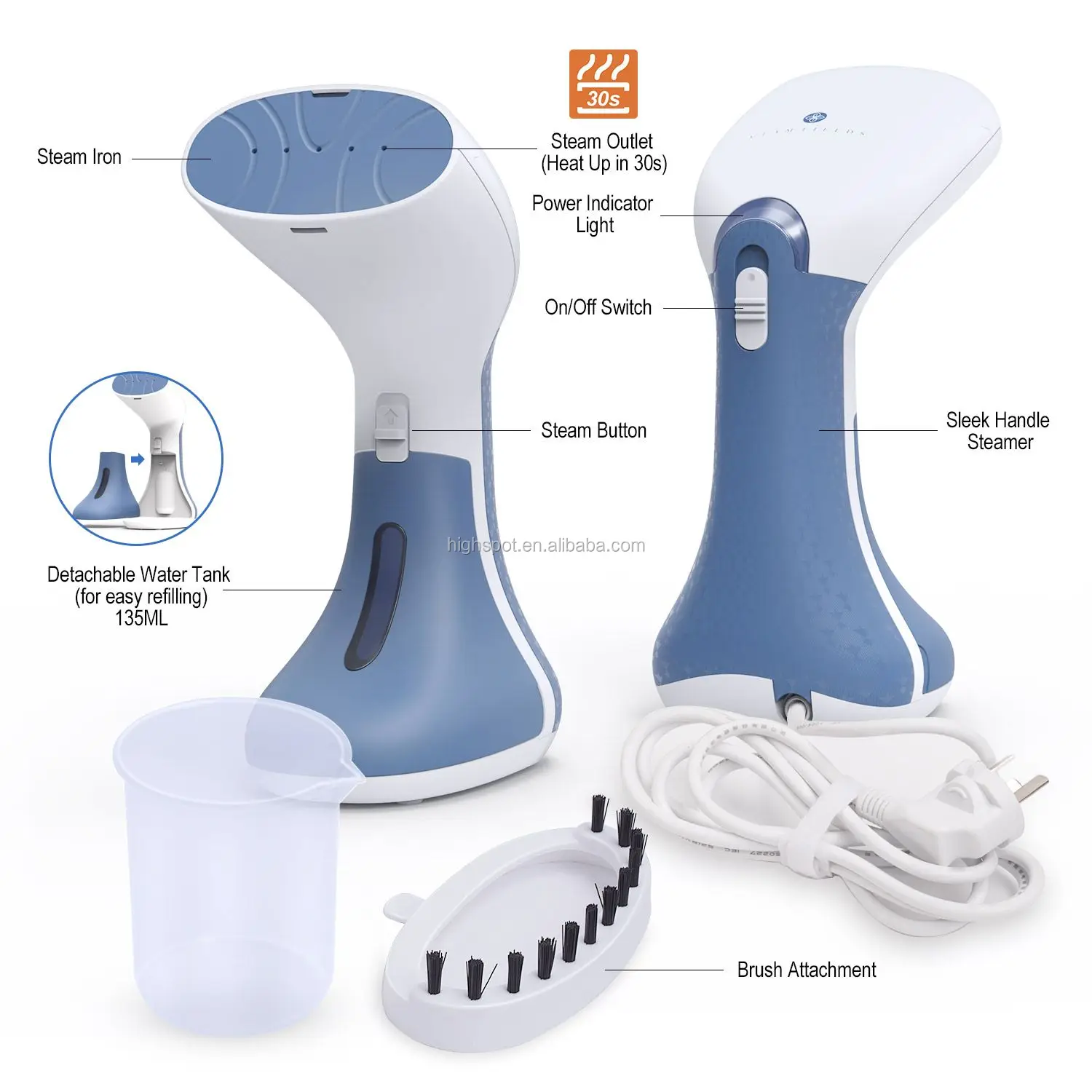 Отпариватель для одежды, ручной отпариватель для одежды, портативный мини-отпариватель для ткани, для путешествий, для дома