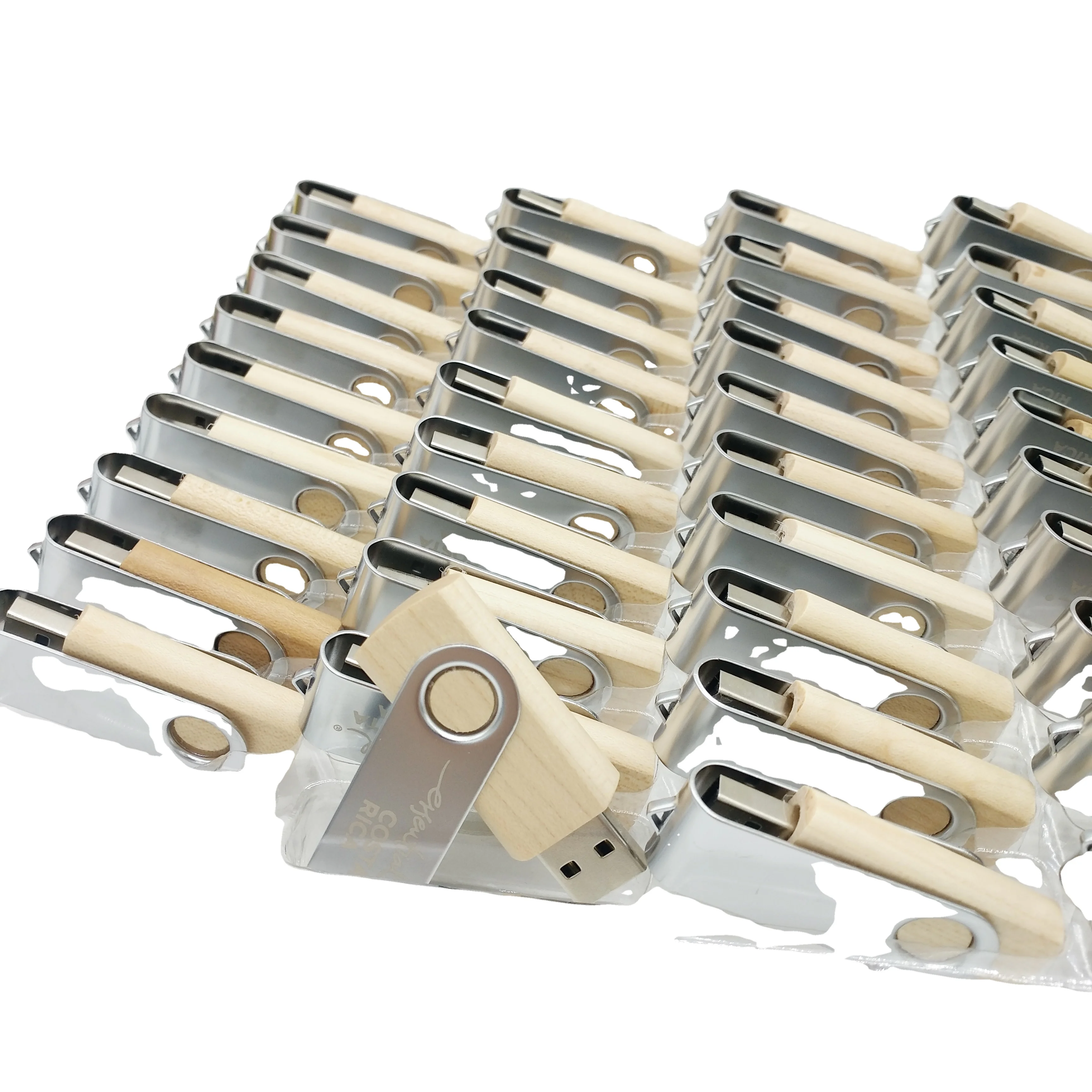 Free Laser Print 16GB Memoria USB 4 GB USB Memory Stick 32GB Wood Swivel USB Flash Drive