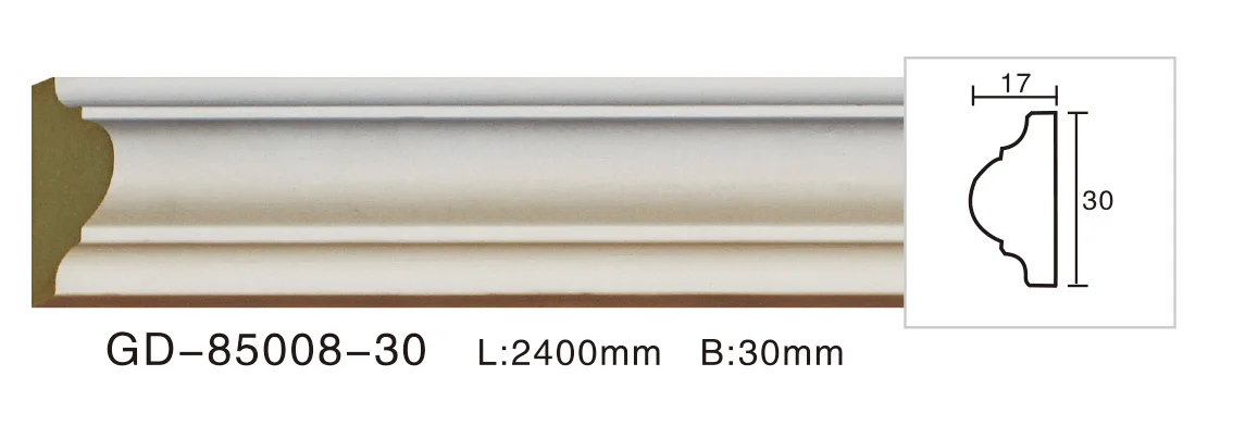 waterproof High Quality interior cube decorative Cornices PU Foam Mouldings for Home Decoration Free samples