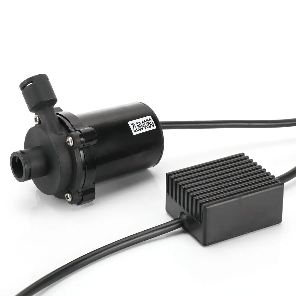 Trade assurance brushless high quality 12v 24V dc mini water pump for solar water heater 8-20L/min flow rate