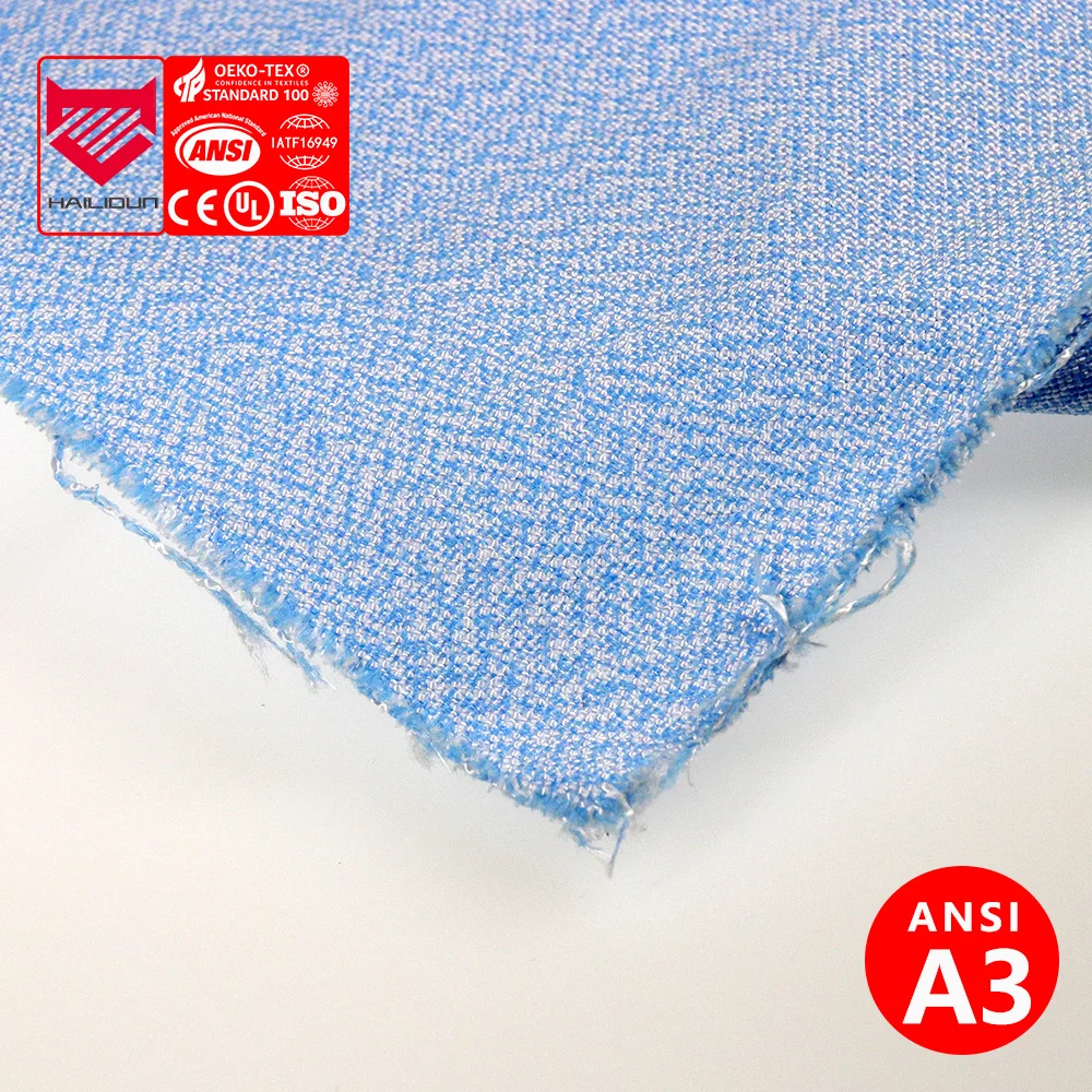 ANSI Cut устойчивая ткань UHMWPE полиэфирная нейлоновая для функциональных багажных перчаток специальная к порекам одежда