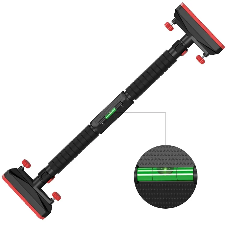 Adjustable Pull Up Door Bar For Home Fitness Auto Locking Horizontal Doorway Chin