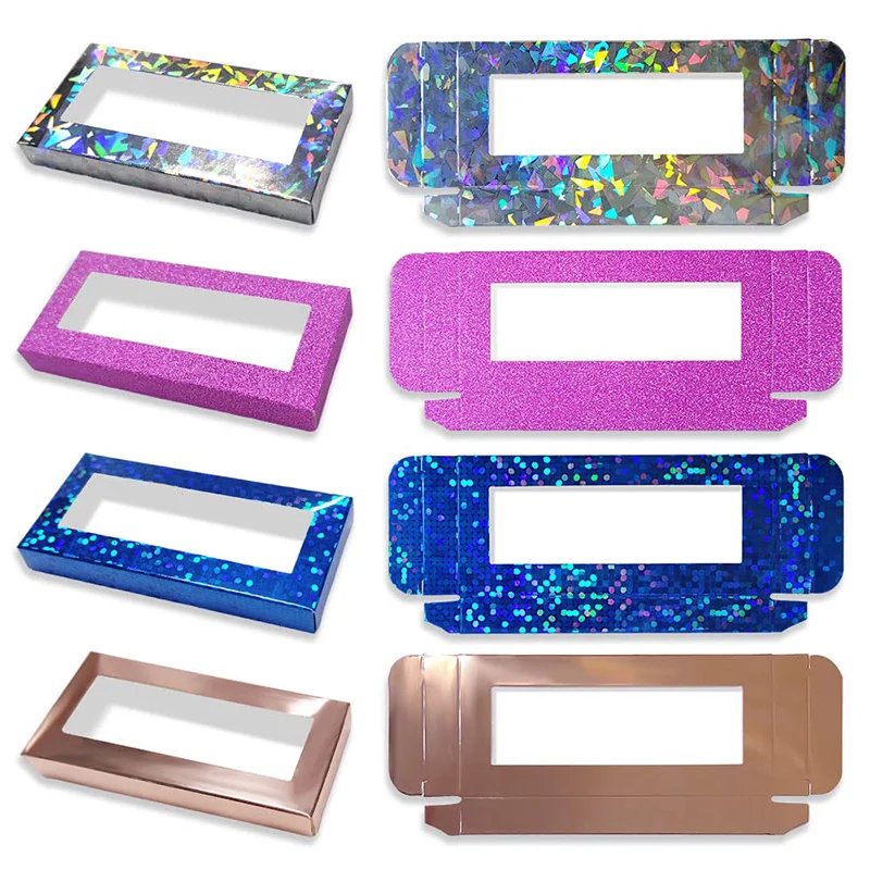 Cardboard Custom Empty Nail Tip Box Nail Box Kraft Packaging False Lash Luxury Press On Artificial Nail Paper Boxes