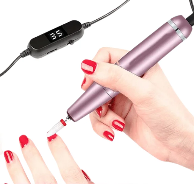 Portable Electric Nail Drill Pen 30000 RPM 30000RPM for Professional Milling Cutter Gel Removing Tool Set