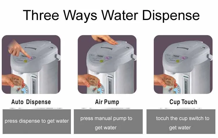 
EKA-3.8D 304 stainless steel electric Classic air thermo pot (thermo kettle) CE/CB 