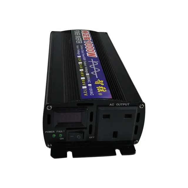 Pure Sine Wave Power Inverter 1000W 500W DC 12V 24V 48V To AC 220V Frequency Converter 50hz 60hz Solar car Inverter Transformer