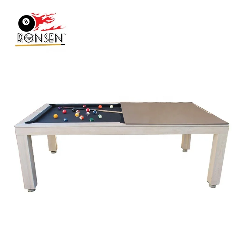 2021 Popular house dining room pool table dining top combo 7ft 8ft 9ft size for sale