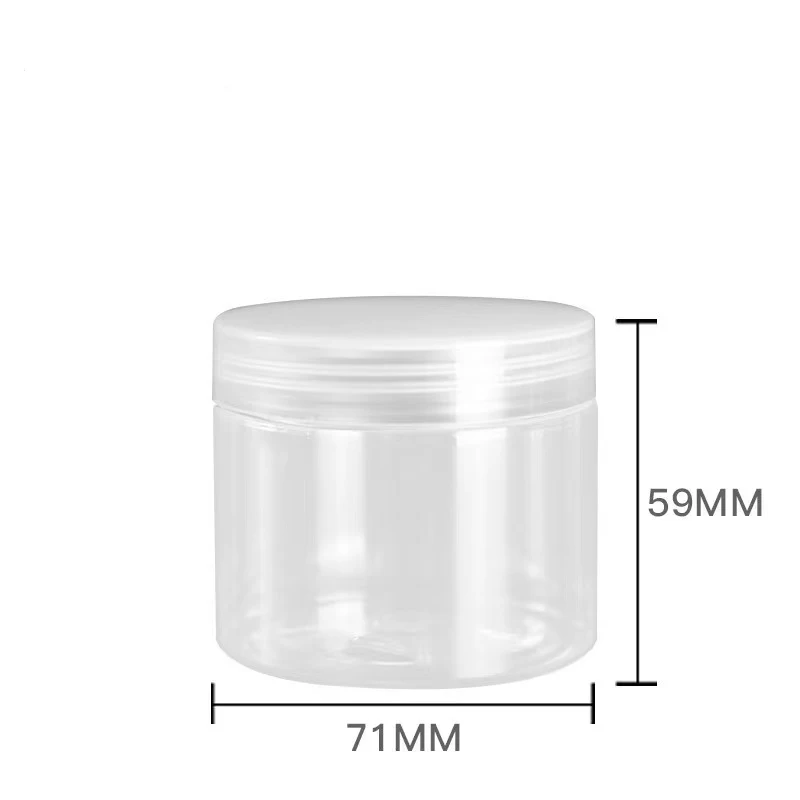 150ml Plastic jar with lid screw lron  transparent container  Cosmetic Crea Powder jar  vanity box plastic can