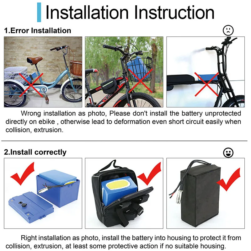 OEM 12v~72v 10ah~100ah lithium ion batteries 4800mah 3500mah cell for bike Golf Carts Forklifts Wheelchairs
