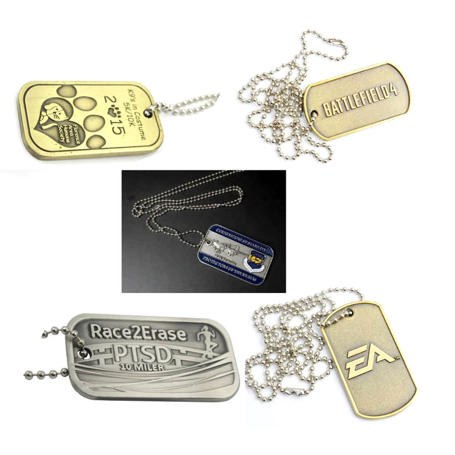 Custom Design Name Wholesale Engraving Laser Stainless Steel Pendant Chains And Pendants Dog Tag Necklace For Man