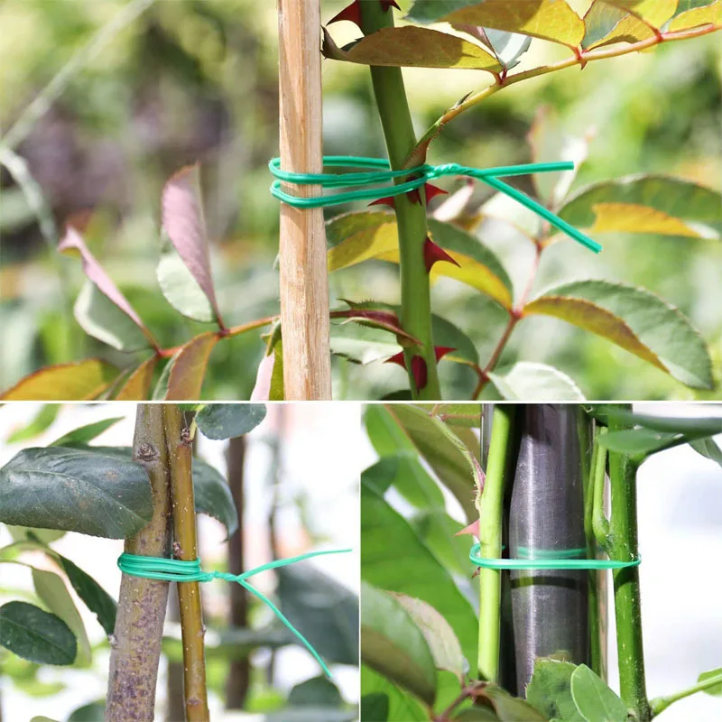 50m Garbage Ties Multipurpose Wire Twist Ties Plastic Coated Bread Wire Plant  Bag Ties for Home  Garden